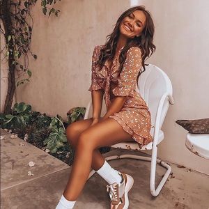 LULUS SET Beachside top and skirt two piece